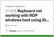 Keyboard not working with RDP windows host using iOS on pwsh 7